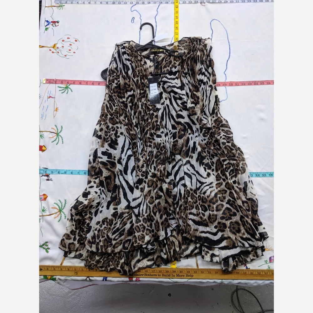 Women's XL "Free Size" Colors of India Tunic